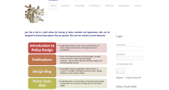 Desktop Screenshot of policy-design.org